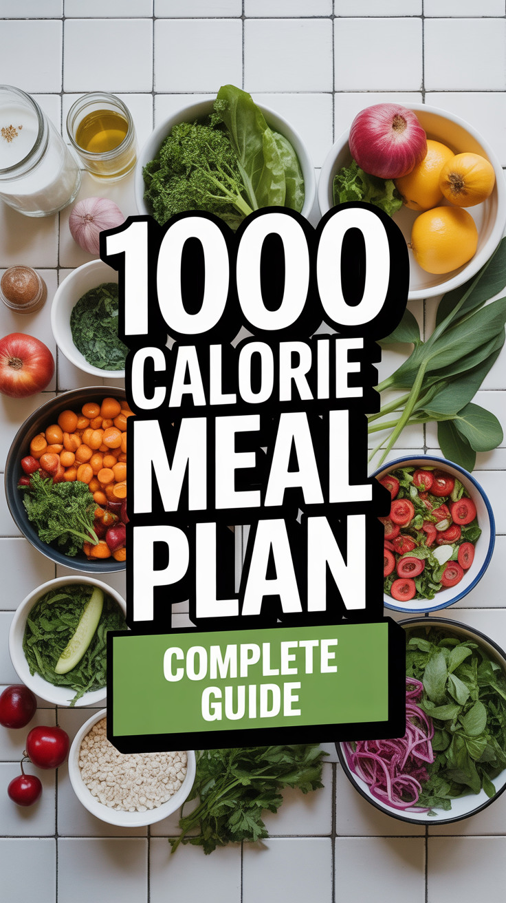 ✨ 1000 Calorie Meal Plan Complete Guide