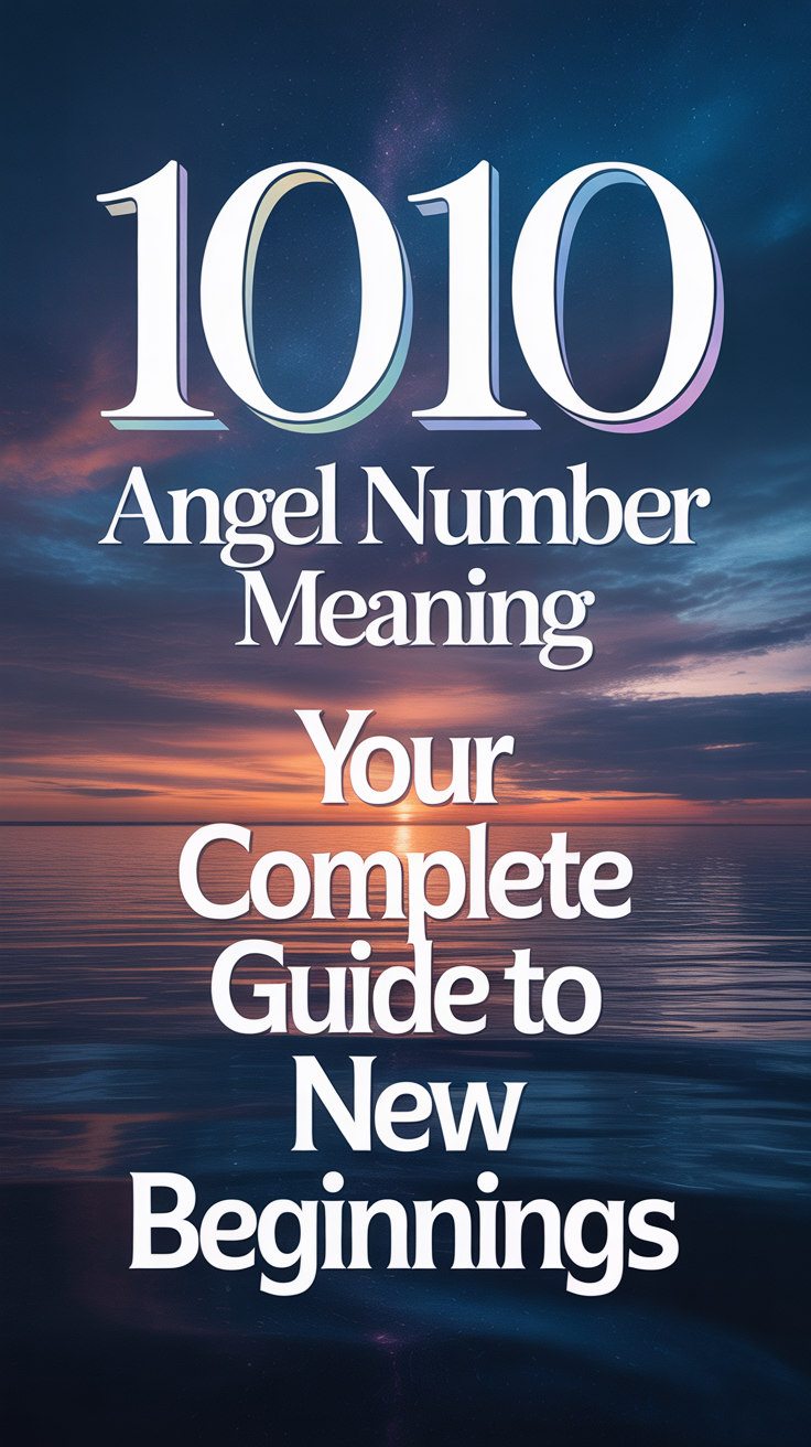 ✨ 1010 Angel Number Meaning Your Complete Guide to New Beginnings