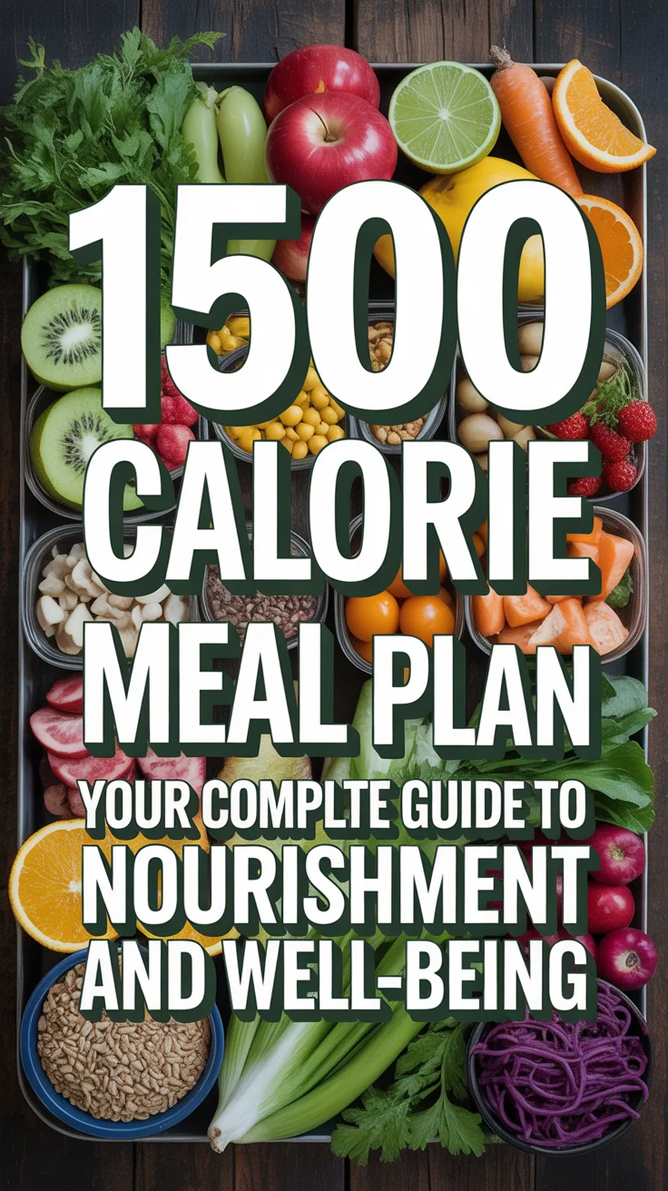 🍎 1500 Calorie Meal Plan Your Complete Guide to Nourishment and Well-being