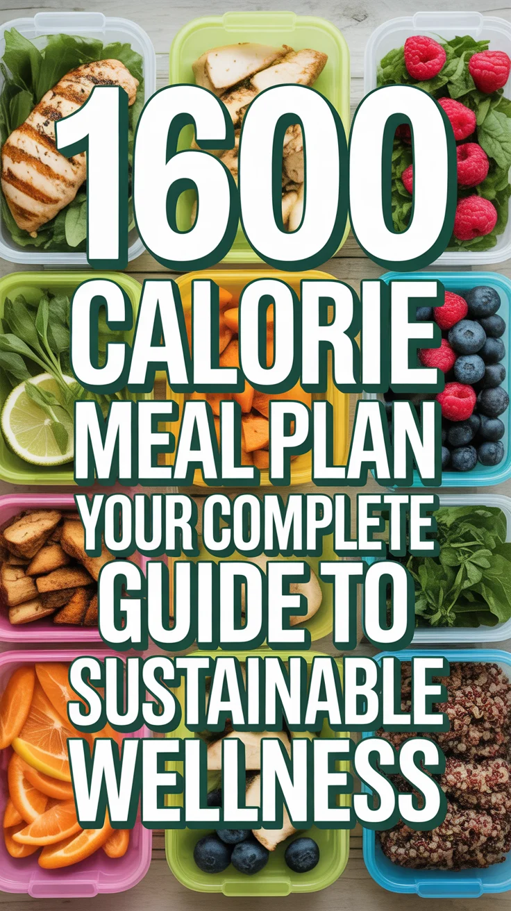 🌱 1600 Calorie Meal Plan Your Complete Guide to Sustainable Wellness