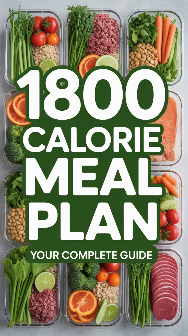 🌱 1800 Calorie Meal Plan Your Complete Guide