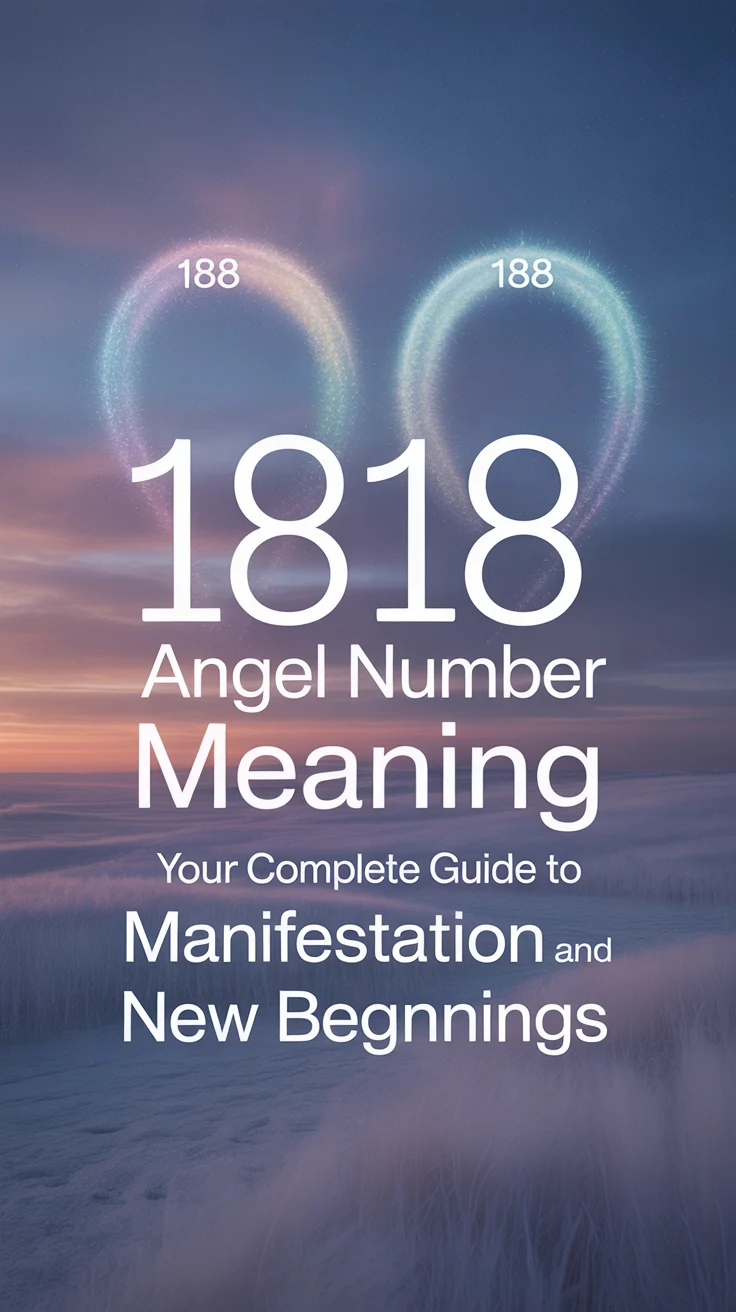 ✨ 1818 Angel Number Meaning Your Complete Guide to Manifestation and New Beginnings