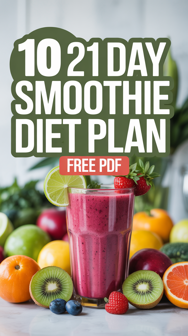 🥤 10 21 Day Smoothie Diet Plan Free PDF