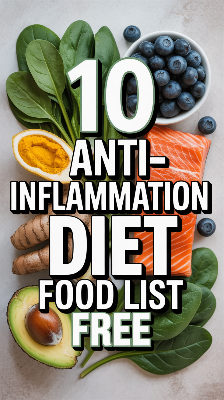 🥑 10 Anti Inflammation Diet Food List Free