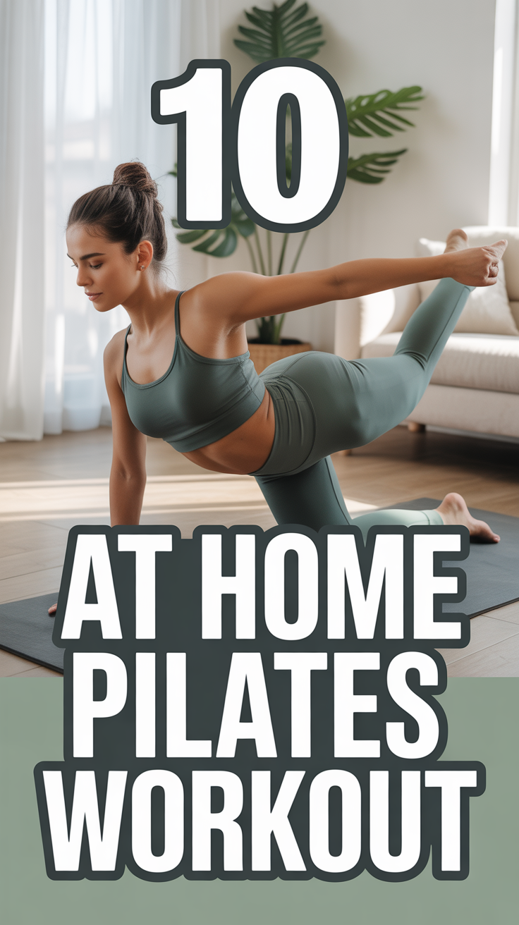 🧘‍♀️ 10 At Home Pilates Workout