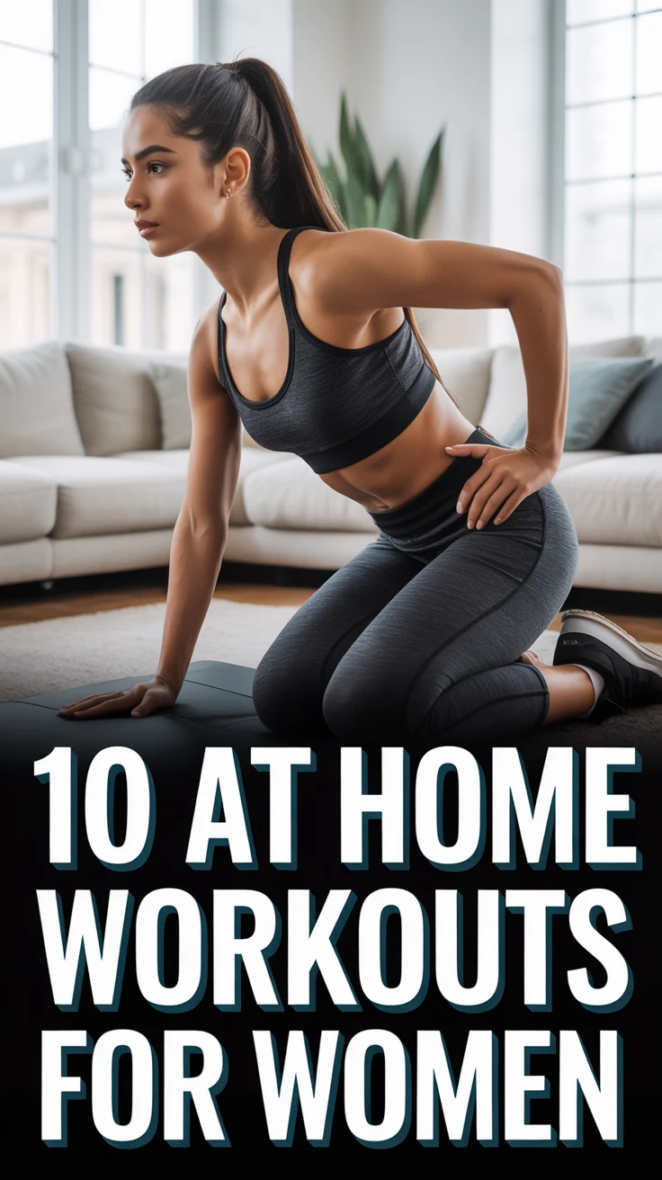 💪 10 At Home Workouts For Women
