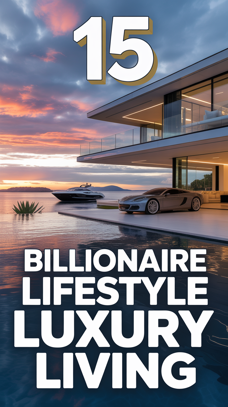 💸 15 Billionaire Lifestyle Luxury Living