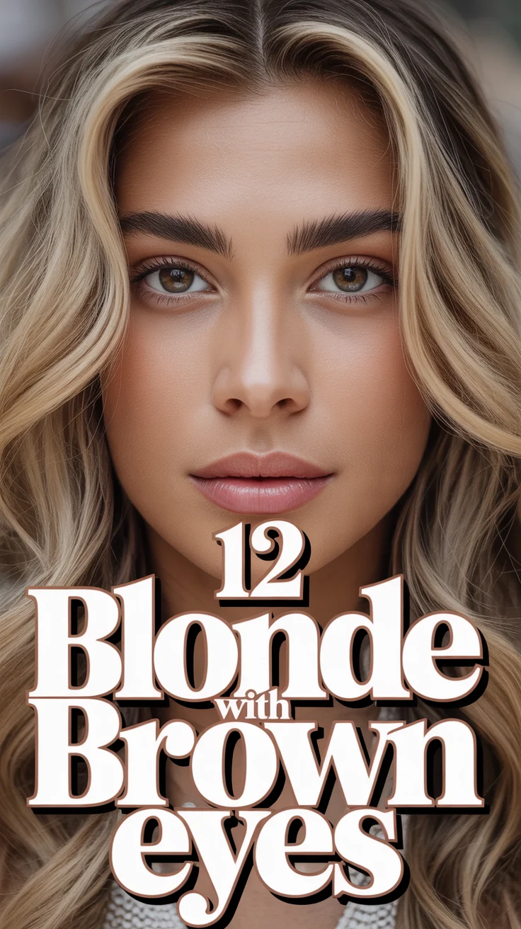 💍 12 Blonde With Brown Eyes
