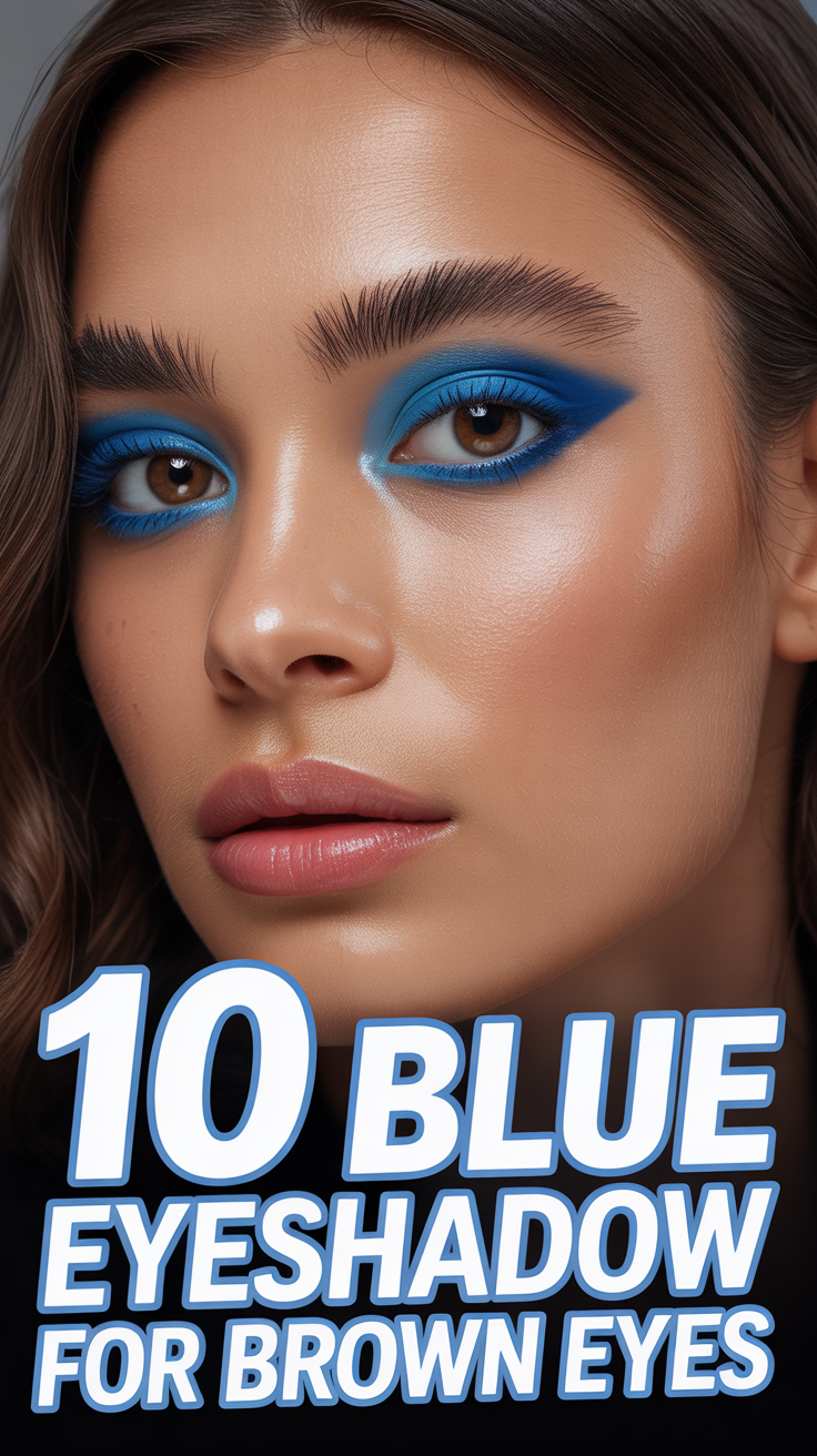 👀 10 Blue Eyeshadow For Brown Eyes