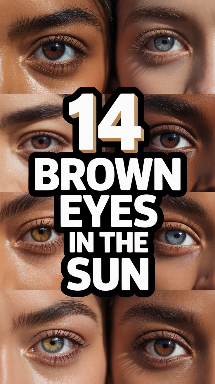 ✨ 14 Brown Eyes In The Sun
