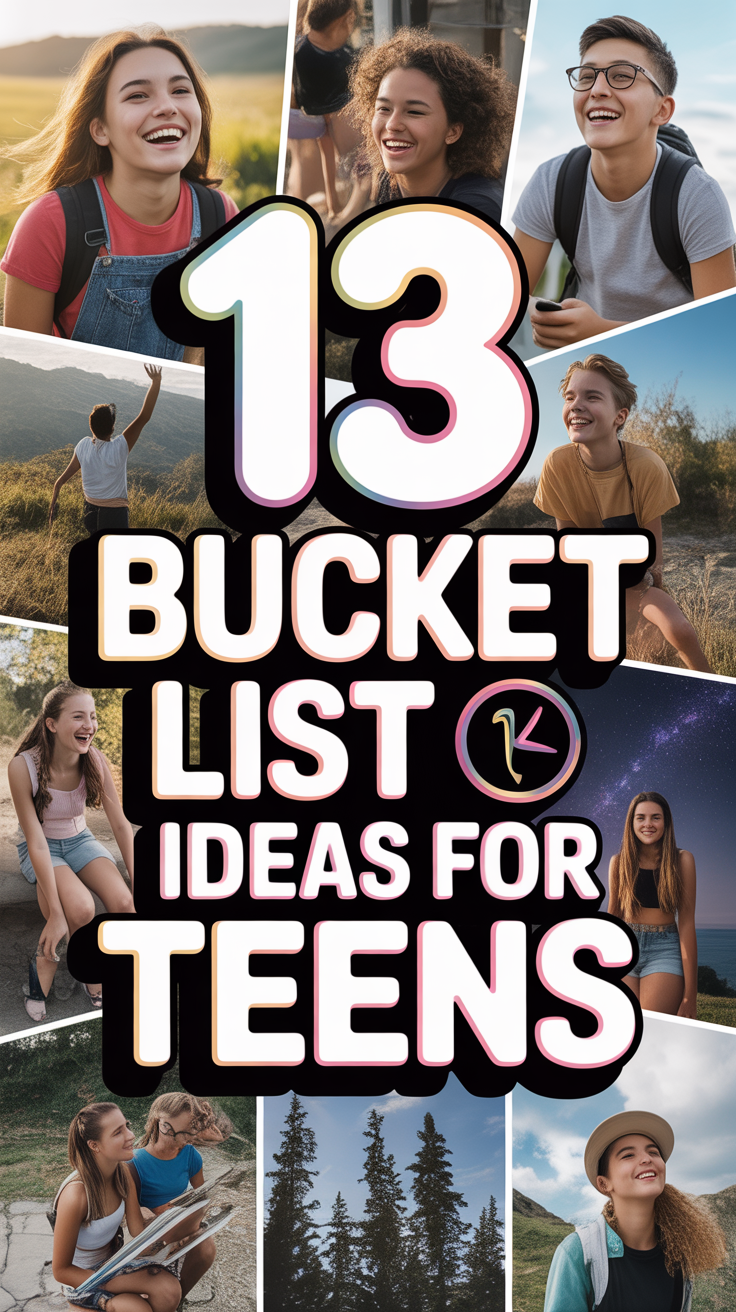 ✨ 13 Bucket List Ideas For Teens
