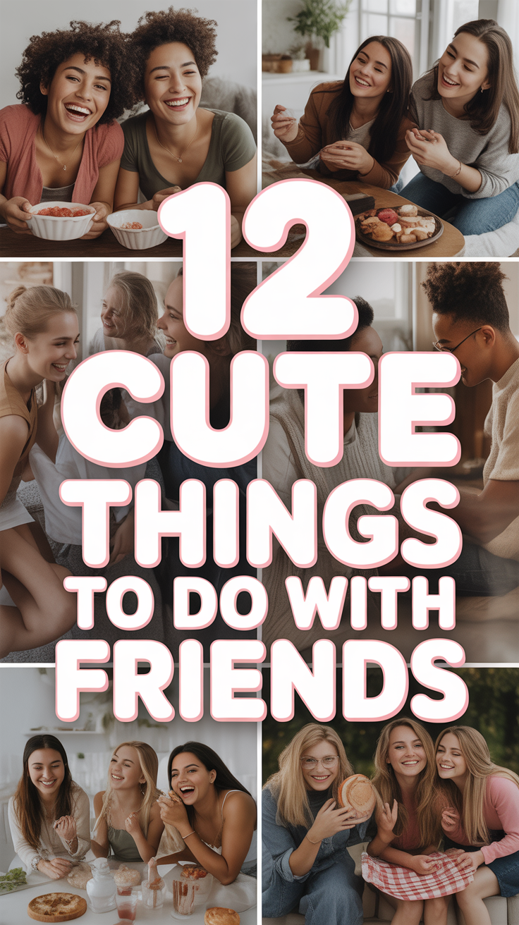 🤍 12 Cute Things To Do With Friends