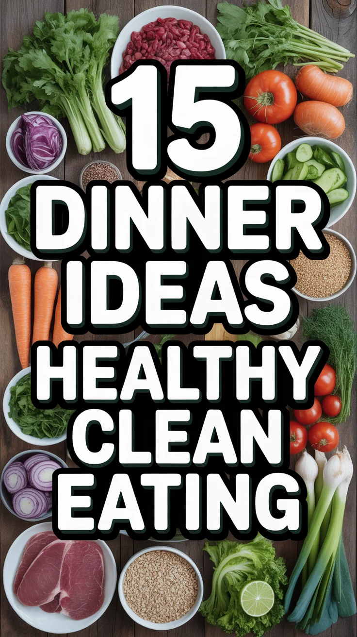 🥦 15 Dinner Ideas Healthy Clean Eating