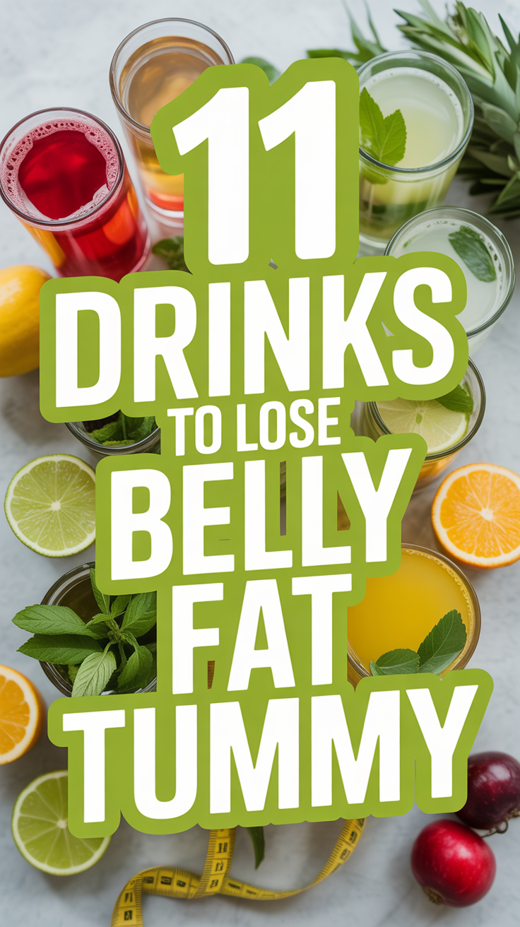 🌱 11 Drinks To Lose Belly Fat Flat Tummy