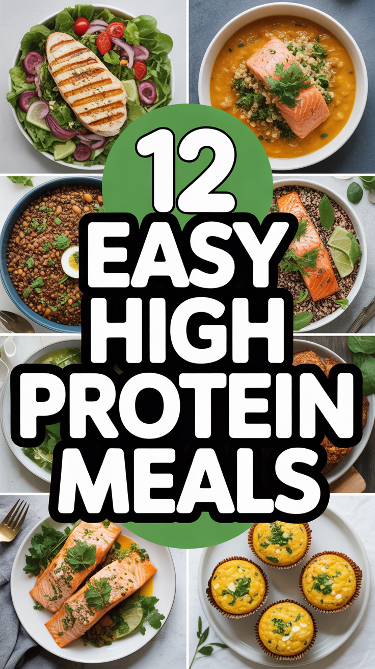 💪 12 Easy High Protein Meals
