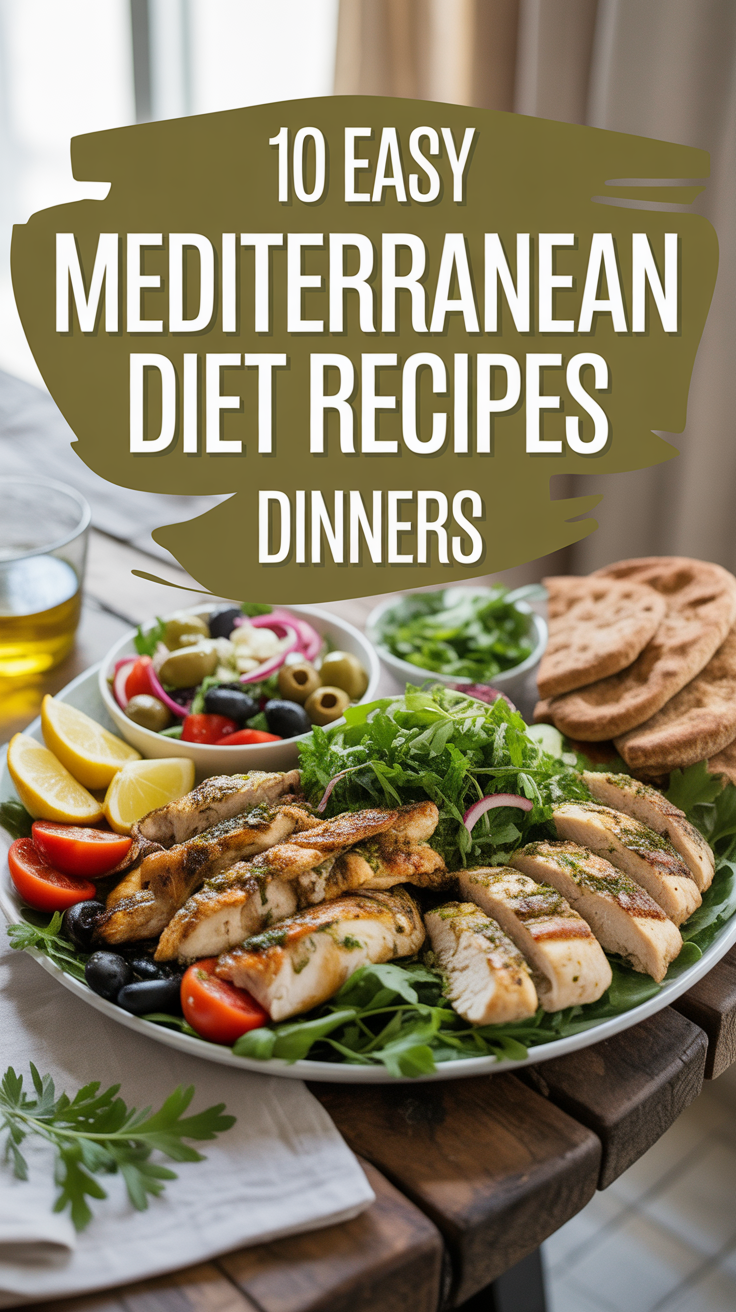 🥗 10 Easy Mediterranean Diet Recipes Dinners