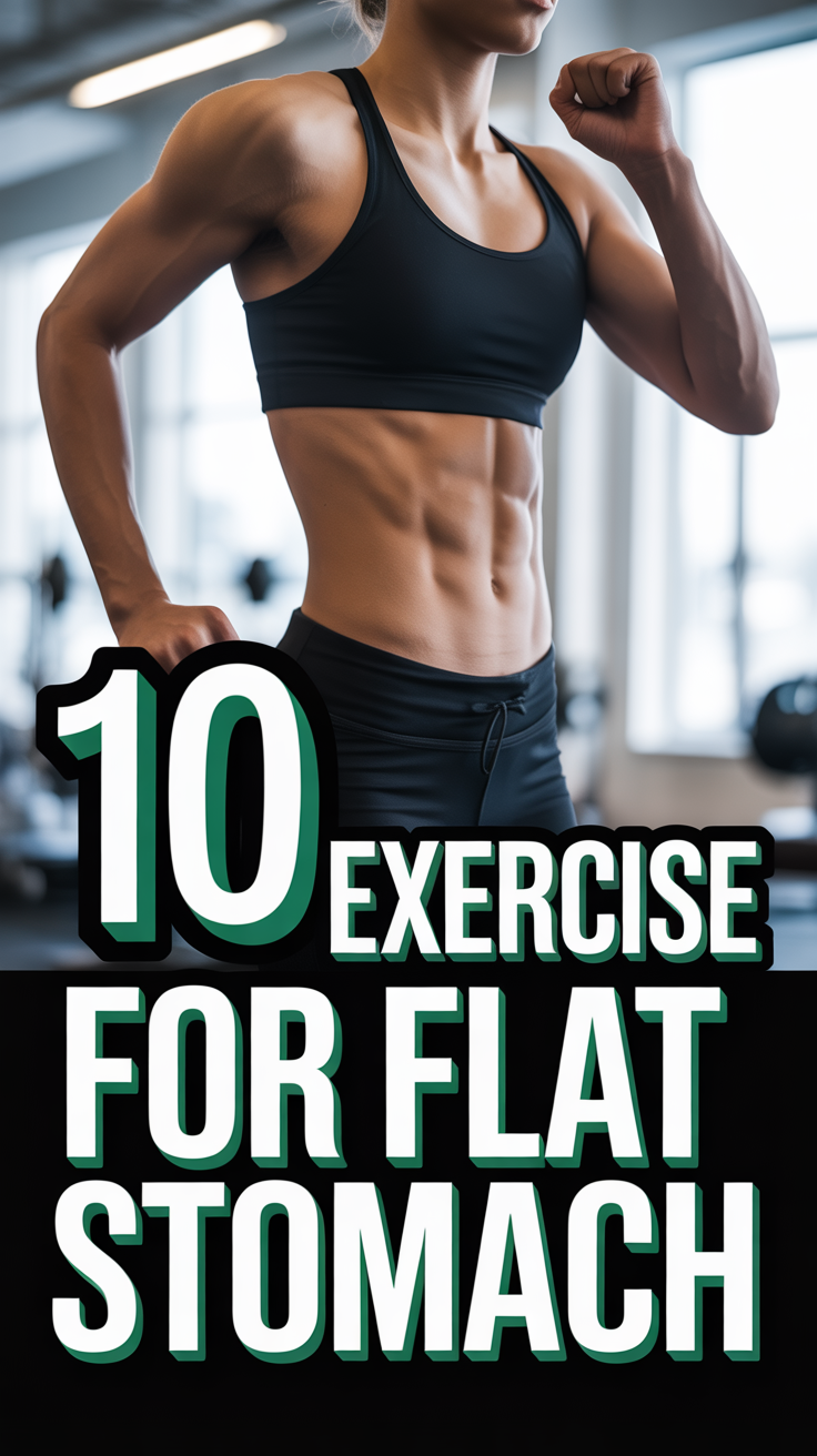 💪 10 Exercise For Flat Stomach