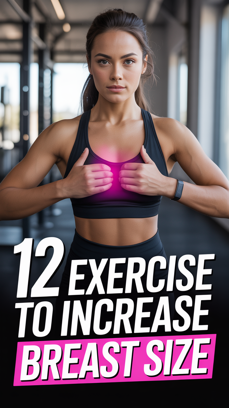 💪 12 Exercise To Increase Breast Size