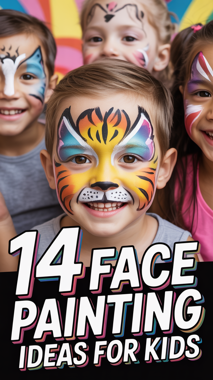 🎨 14 Face Painting Ideas For Kids