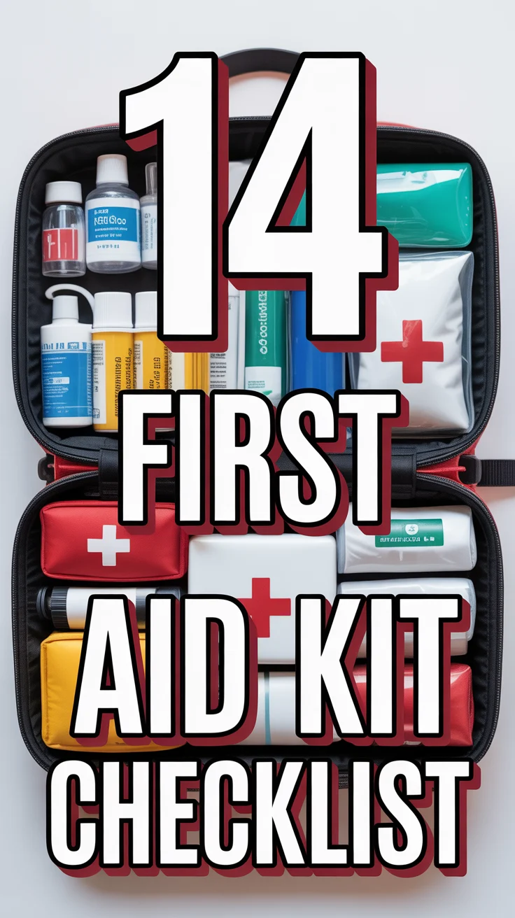 🩹 14 First Aid Kit Checklist