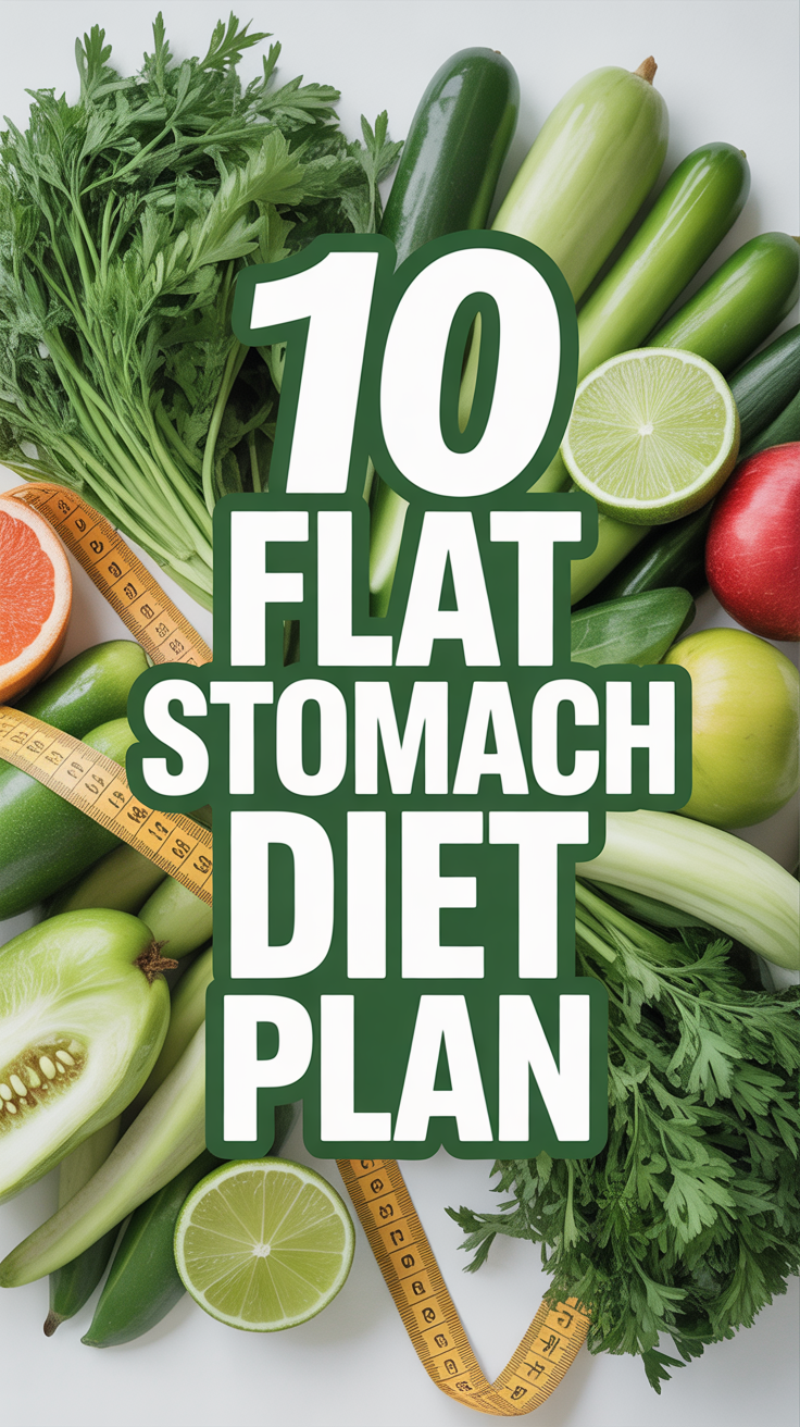🥬 10 Flat Stomach Diet Plan