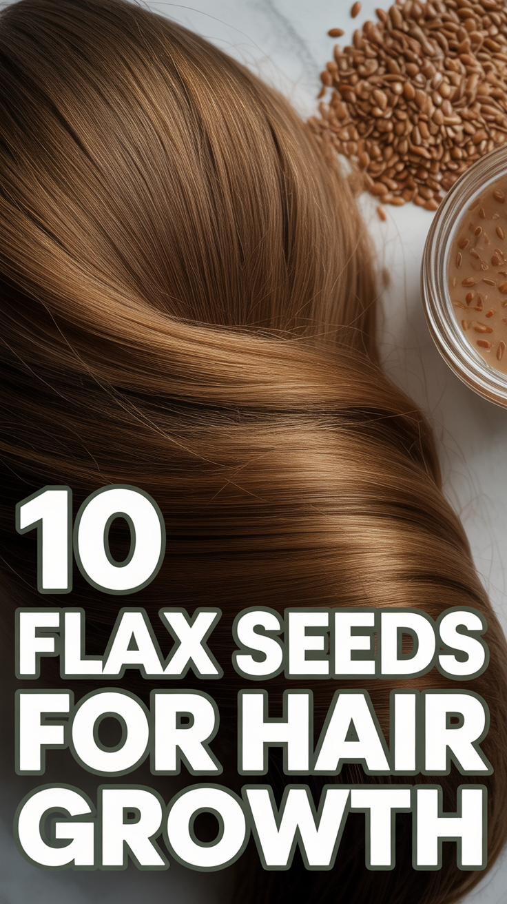 🌱 10 Flax Seeds For Hair Growth