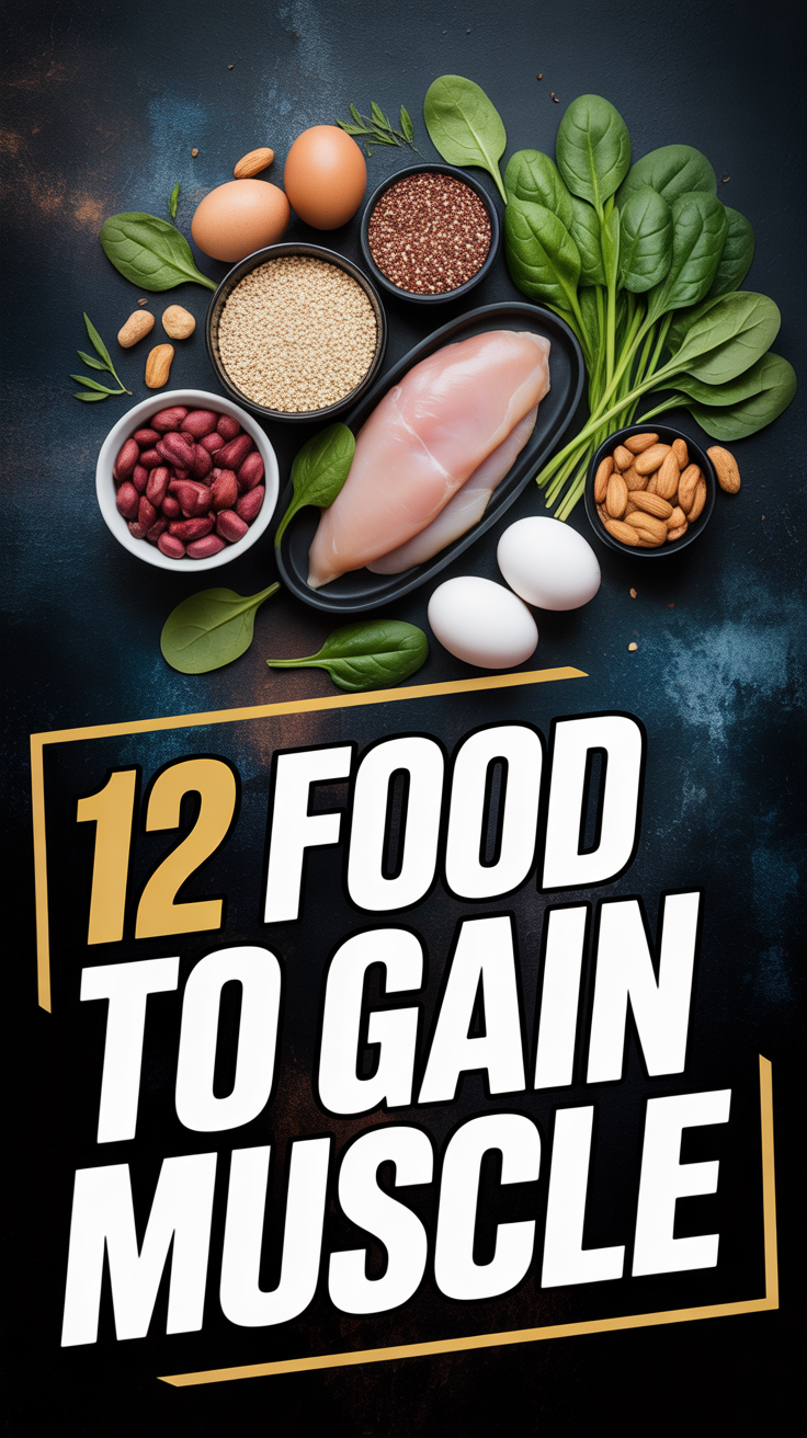 💪 12 Food To Gain Muscle