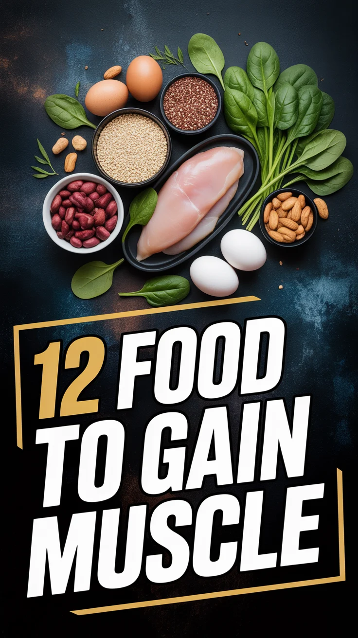 💪 12 Food To Gain Muscle