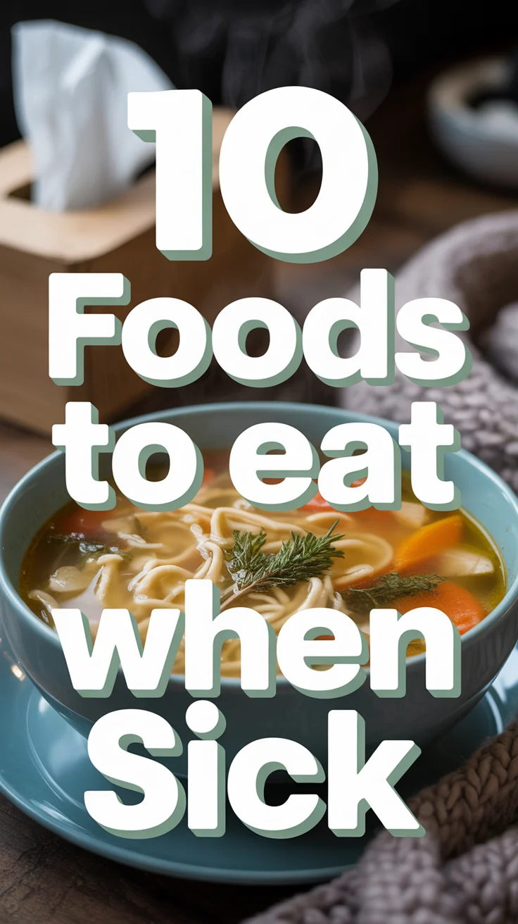 🤒 10 Foods To Eat When Sick