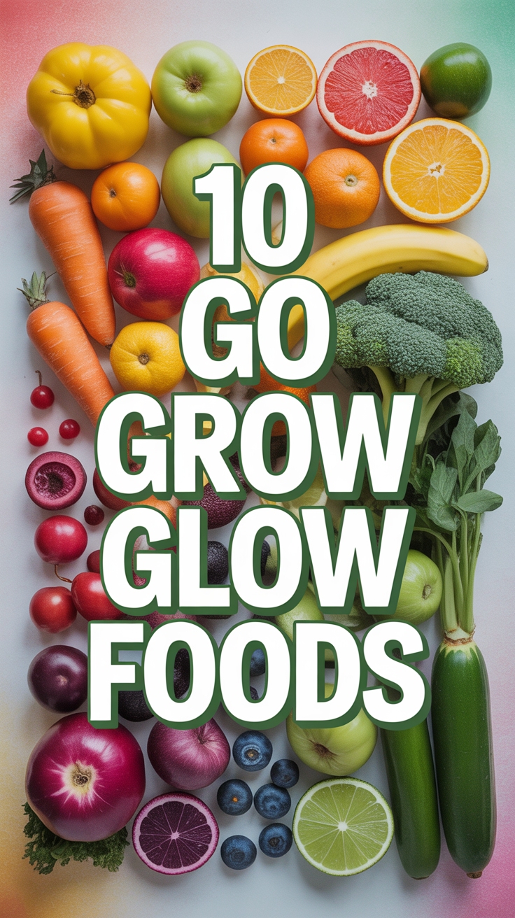 🌱 10 Go Grow Glow Foods