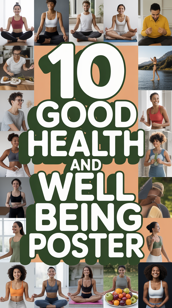 🌟 10 Good Health And Well Being Poster