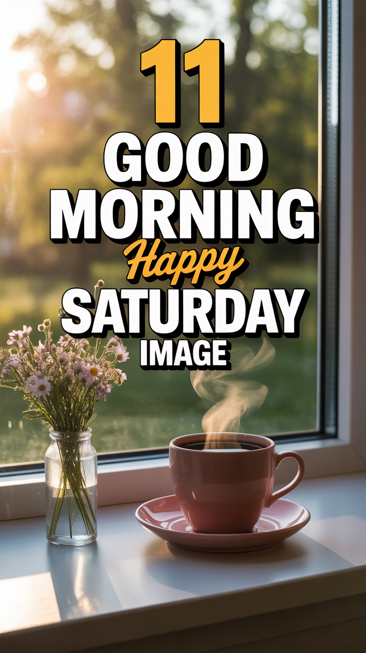 ☀️ 11 Good Morning Happy Saturday Image