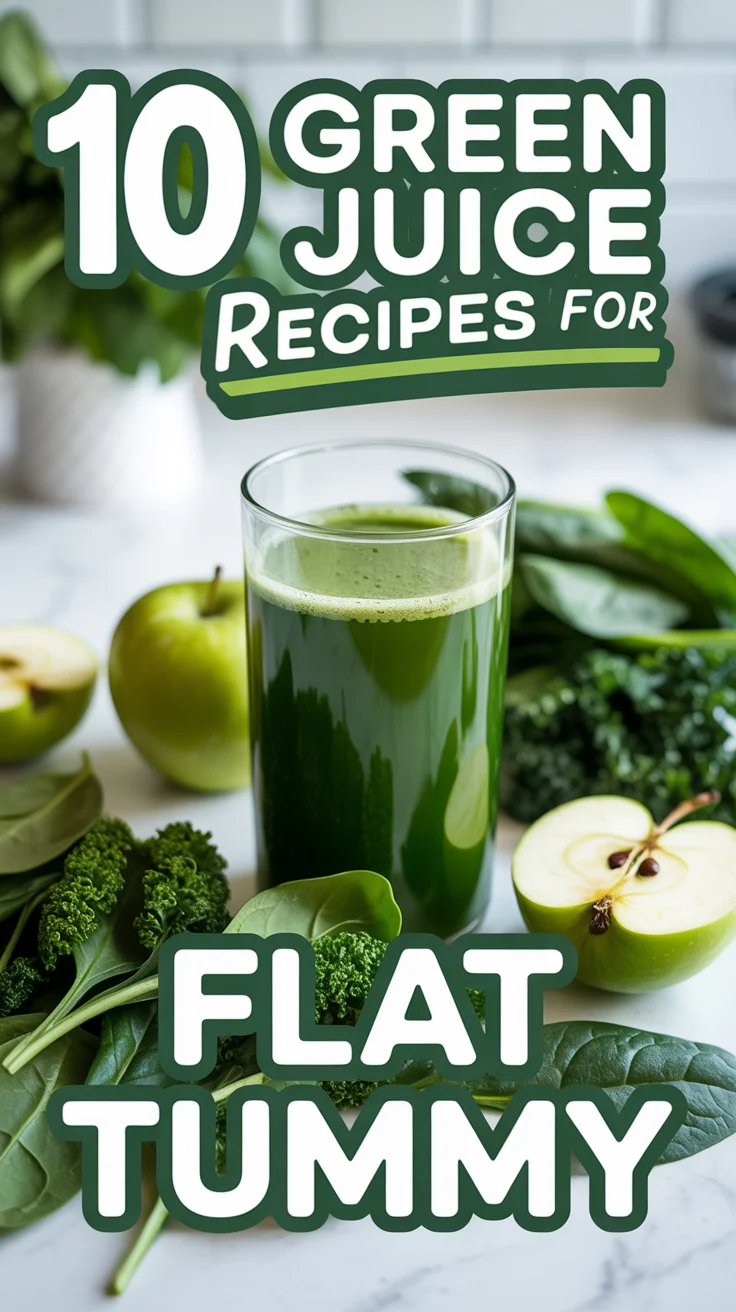 🌿 10 Green Juice Recipes For Flat Tummy