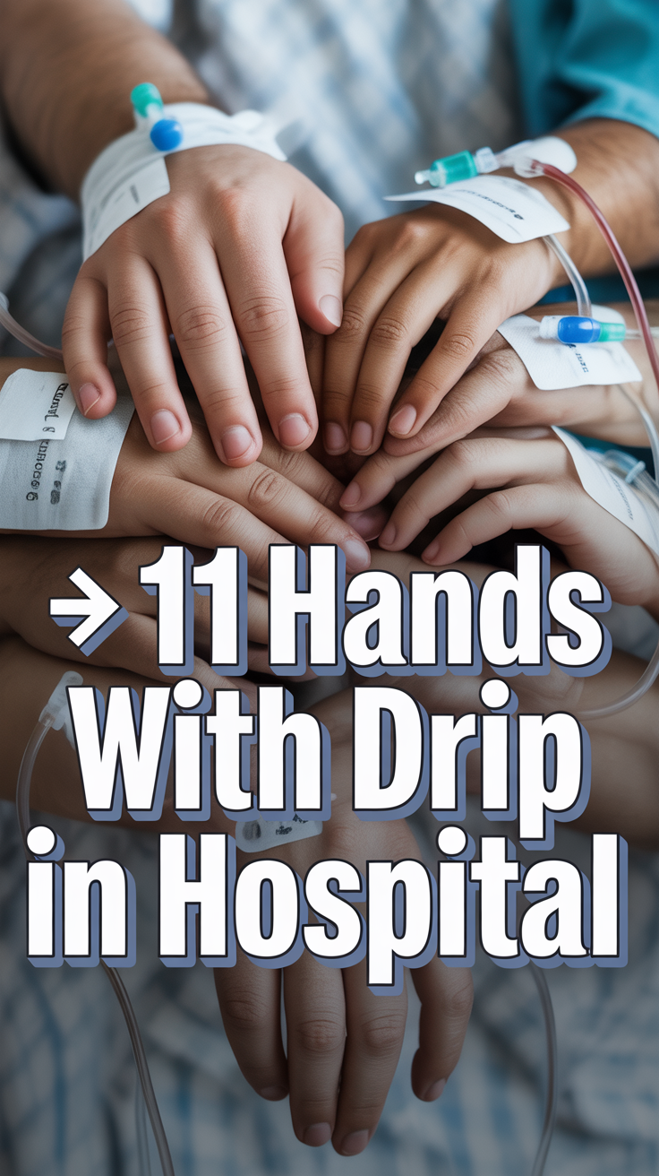 🩹 11 Hands With Drip In Hospital