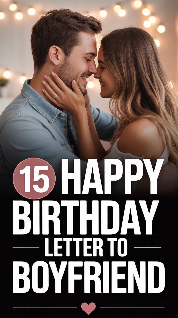 ❤️ 15 Happy Birthday Letter To Boyfriend