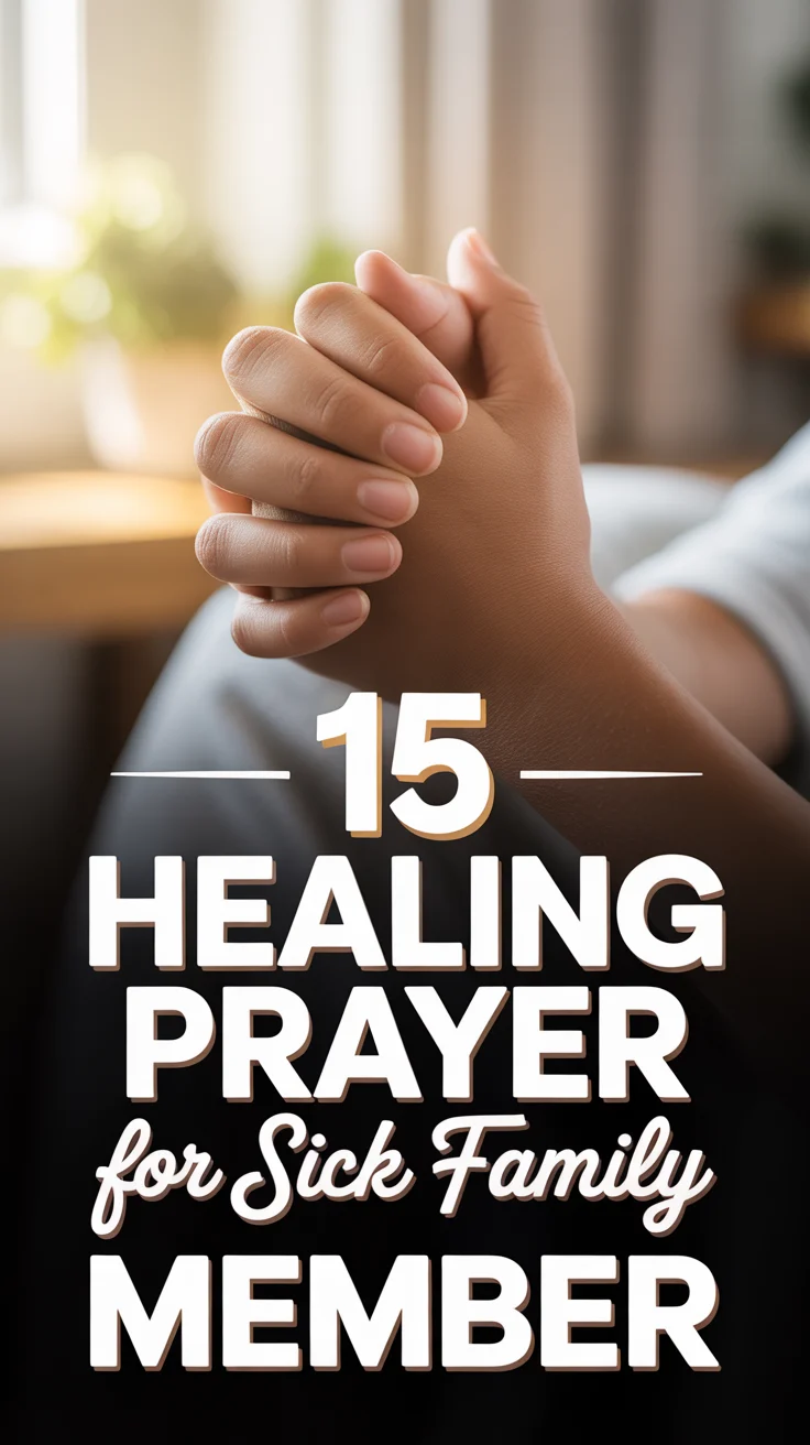 💜 15 Healing Prayer For Sick Family Member