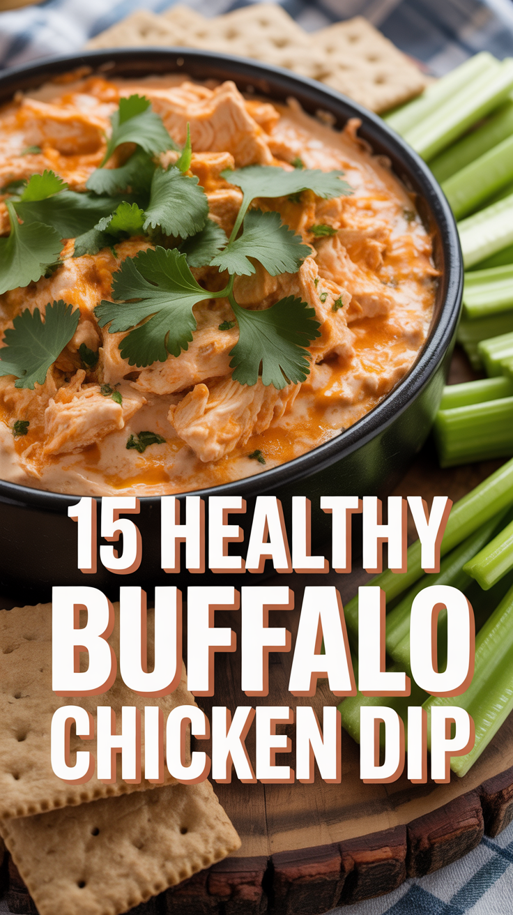 🐔 15 Healthy Buffalo Chicken Dip