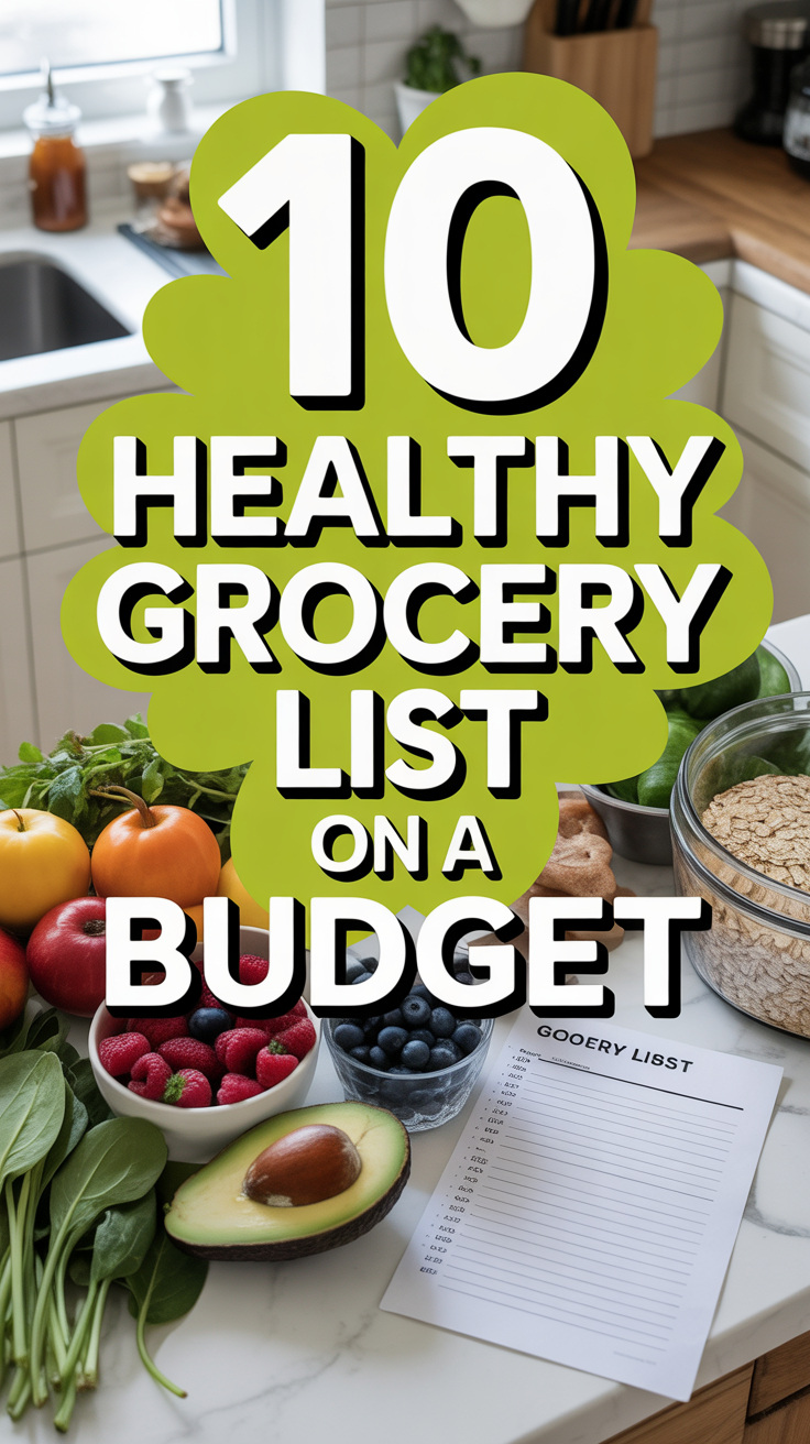 🛍 10 Healthy Grocery List On A Budget