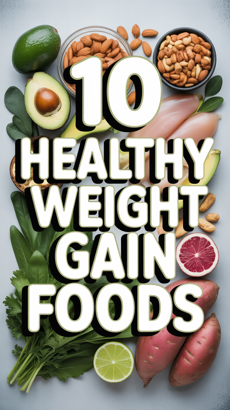 💪 10 Healthy Weight Gain Foods