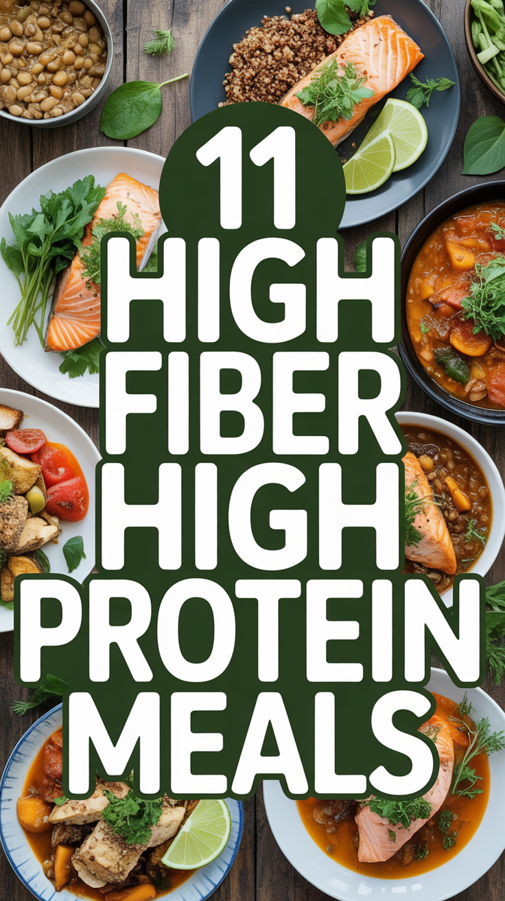 💪 11 High Fiber High Protein Meals