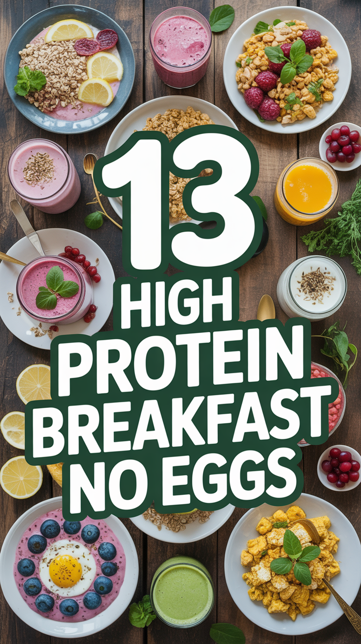 🏋️‍♀️ 13 High Protein Breakfast No Eggs