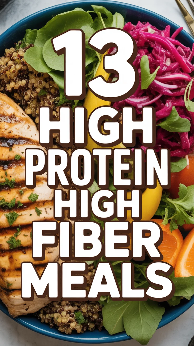 💪 13 High Protein High Fiber Meals