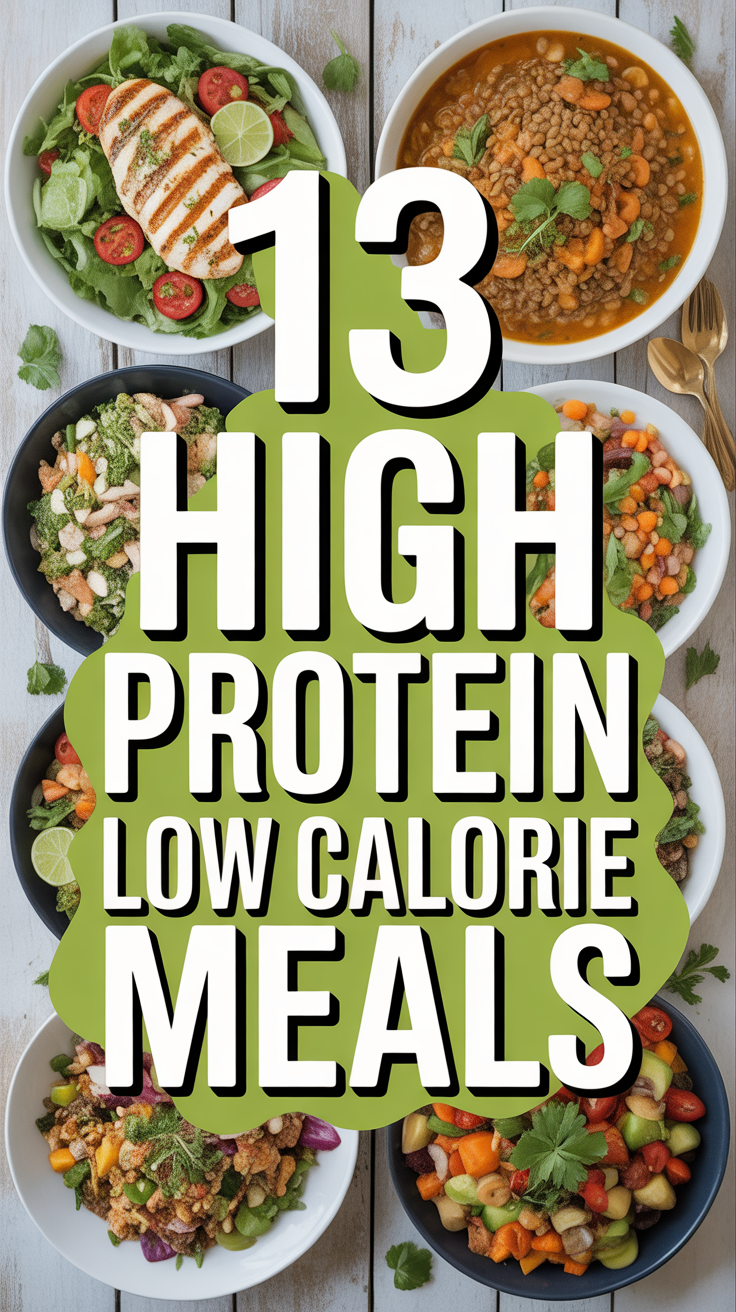 💪 13 High Protein Low Calorie Meals