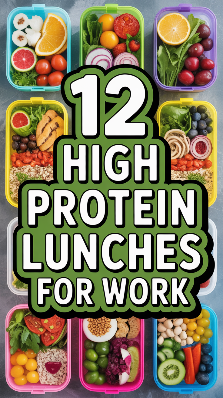 🥦 12 High Protein Lunches For Work