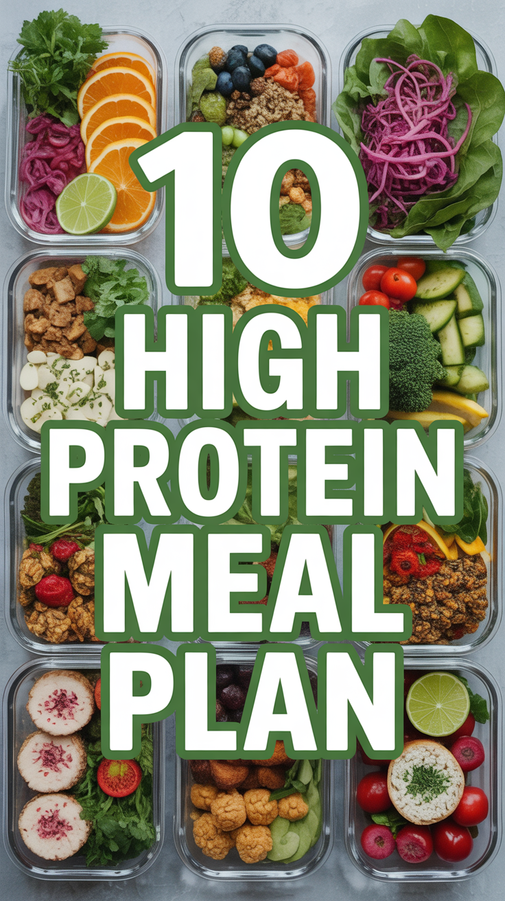 💪 10 High Protein Meal Plan
