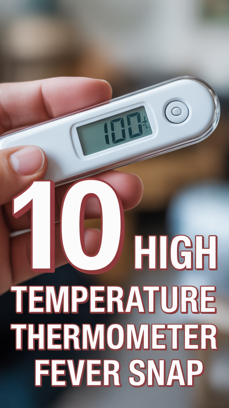 🔥 10 High Temperature Thermometer Fever Snap
