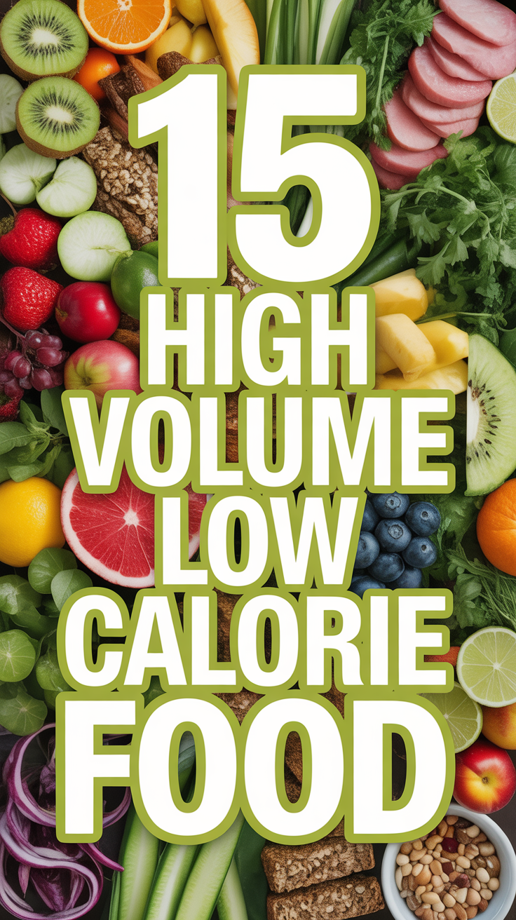 🍽️ 15 High Volume Low Calorie Food