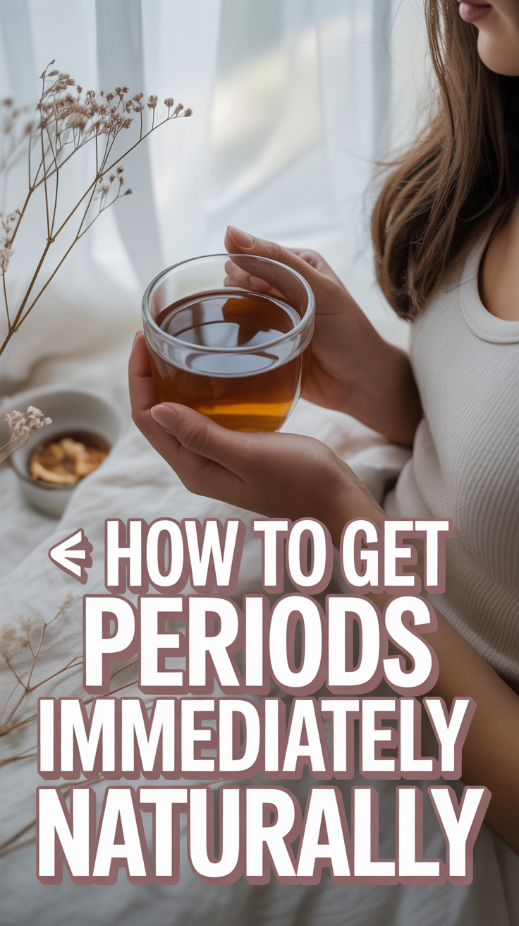 🩸 How To Get Periods Immediately Naturally