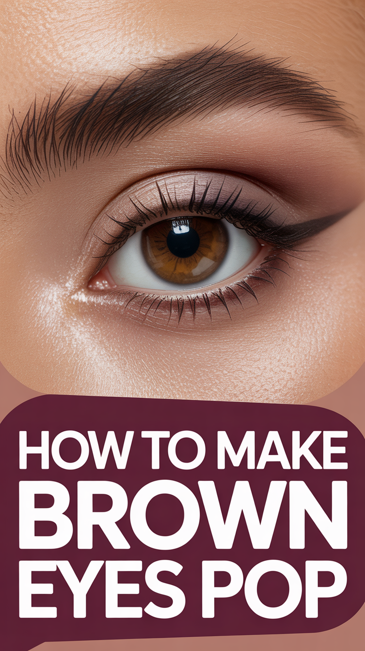 ✨ How To Make Brown Eyes Pop