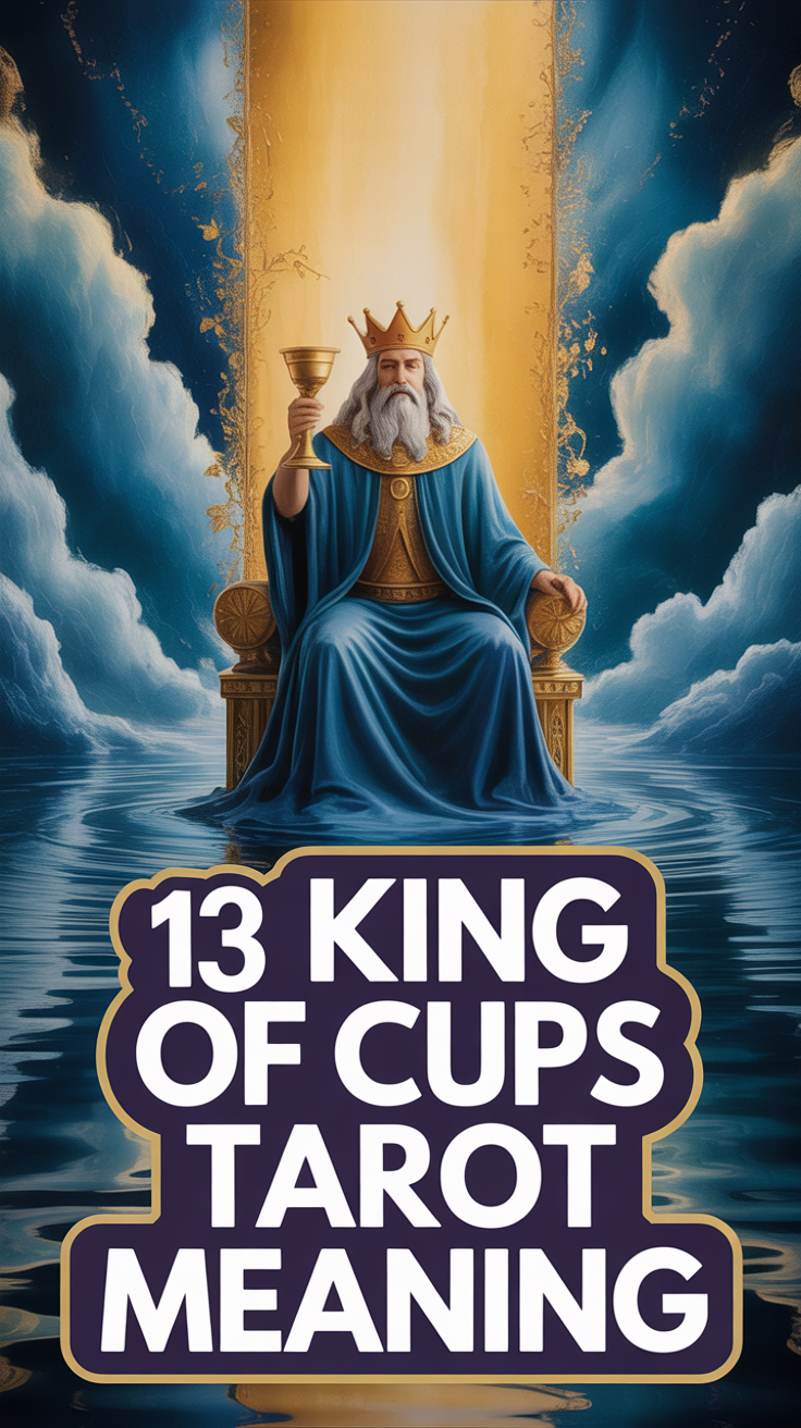 👑 13 King Of Cups Tarot Meaning